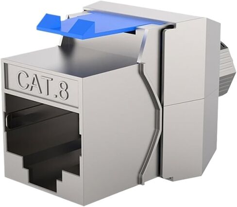 2 قطعة RJ45 Cat8 Cat7 Cat6A محمية، RJ45 STP وحدة سبائك الزنك محمية محول (CAT6A UTP) in Kuwait