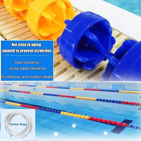 Pool Buoy,Pool Divider Rope Float, Pool Rope Floats to Divide, Swim Lane Lines to Mark Deep End, Buoy Floating Division Line in Saudi Arabia