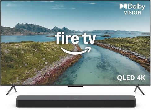 Amazon Fire TV 55 بوصة Omni QLED Series (أحدث طراز) مع Fire TV Soundbar Plus in Saudi Arabia