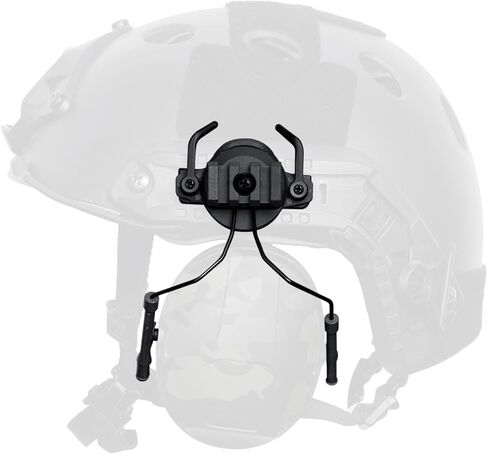 Qavctw التكتيكية خوذة السكك الحديدية سماعة محول تعليق قوس ل Airsoft حماية الأذن نظام السكك الحديدية قوس سريع in Kuwait