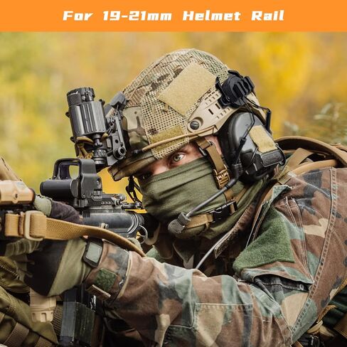 Qavctw التكتيكية خوذة السكك الحديدية سماعة محول تعليق قوس ل Airsoft حماية الأذن نظام السكك الحديدية قوس سريع in Kuwait