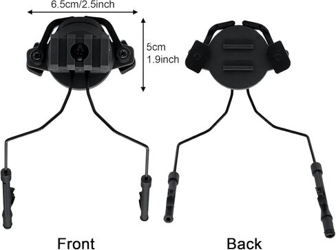 Qavctw التكتيكية خوذة السكك الحديدية سماعة محول تعليق قوس ل Airsoft حماية الأذن نظام السكك الحديدية قوس سريع in Kuwait