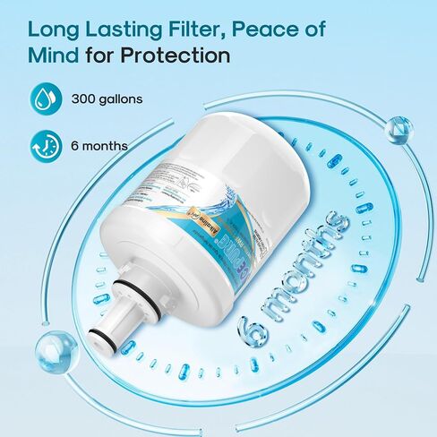 ICEPURE DA29-00003G NSF401&473&53&42&372Certified Refrigerator Water Filter, Replacement for Samsung DA29-00003A, Aqua-Pure Plus DA29-00003B, HAFCU1, RS22HDHPNSR RSG257AARS RF267AERS, HDX-FMS-1, 3Pack in Saudi Arabia
