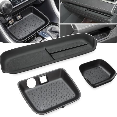 auovo Passenger Storage Organizer Mat Compatible with Toyota RAV4 Accessories 2025 2024 2023 2022 2021 2020 2019 Car Custom Passenger Glove Box Storage Organizer Tray in Saudi Arabia