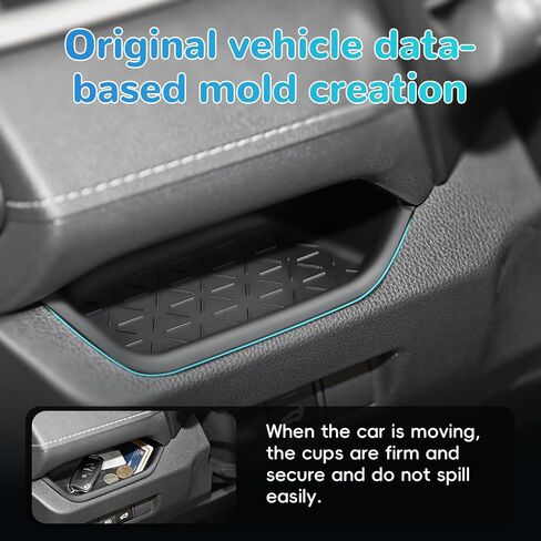 auovo Passenger Storage Organizer Mat Compatible with Toyota RAV4 Accessories 2025 2024 2023 2022 2021 2020 2019 Car Custom Passenger Glove Box Storage Organizer Tray in Saudi Arabia