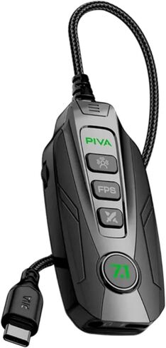 The PIVA GS20 Virtual 7.1 Game Sound Card is a Compact Yet Powerful Audio Adapter Designed for Gamers, Creators, and audiophiles. in Saudi Arabia