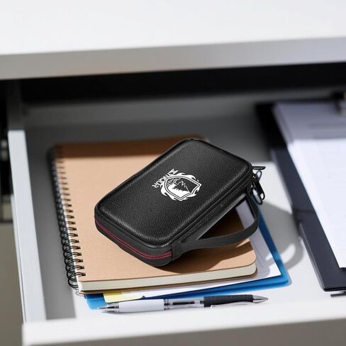 حافظة محرك فلاش مقاومة للحريق 10 فتحات مقاس XL، حافظة USB متوافقة مع Sandisk/لـ PNY/لـ Enfain USB وما إلى ذلك. حامل محرك الإبهام مع مقبض للاستخدام المنزلي والسفر في المكتب - أسود (حقيبة فقط) in Kuwait