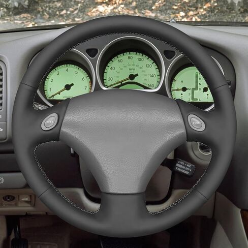 Mewant Hand Stitch Black Leathial Leather Steering Wheel Cover to Toyota Aristo 1998-2005 Lexus GS300 GS430 1998 in Saudi Arabia