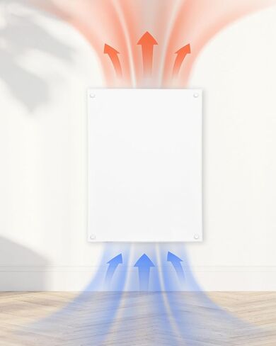 Amaze SOLO لوحة تدفئة للغرفة مثبتة على الحائط بقدرة 400 وات - سخان غرفة حراري كهربائي - مثالي لغرفة بمساحة 200 قدم مربع وسهلة التركيب - AH400USS in Saudi Arabia