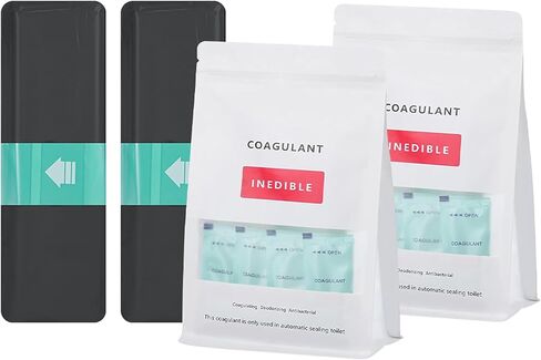 Refill Bags and Coagulant Dry Flush Toilet - 60 Uses in Saudi Arabia