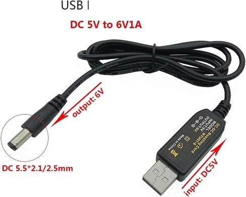 5.5 * 2.5mm DC 5V to 6V 6V 1A USB Converter in Saudi Arabia
