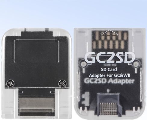 GC2SD Adapter for Gamecube & Wii – 512GB MicroSD Card Converter, Plug & Play with Swiss Auto-Load, Transparent Shell – Backup & Transfer Saves Easily (Transparent) in Saudi Arabia