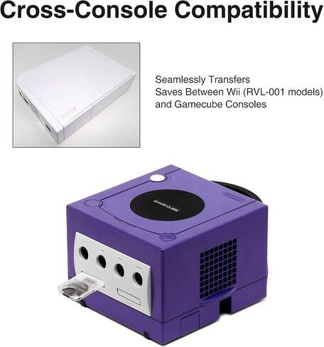 GC2SD Adapter for Gamecube & Wii – 512GB MicroSD Card Converter, Plug & Play with Swiss Auto-Load, Transparent Shell – Backup & Transfer Saves Easily (Transparent) in Saudi Arabia