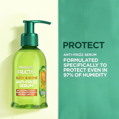 Garnier Fructis Serum Anti-Frizz Sleek & Shine 5.1 Ounce (150ml) (3 Pack) in Kuwait