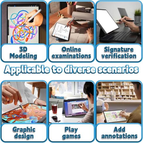 12 قطعة قلم لمس لشاشات اللمس، أقلام تصفيف 2 في 1 لشاشات اللمس، قلم لمس عالي الحساسية والدقة لأجهزة ipad iPhone Android اللوحية وجميع أجهزة شاشات اللمس العالمية in Kuwait