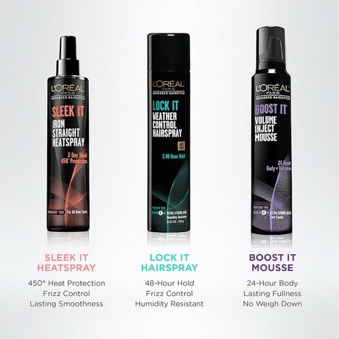 L'Oreal Paris Hair Care Advanced Hairstyle Boost It Volume Inject Mousse, 8.3 Ounce in Saudi Arabia