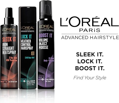 L'Oreal Paris Hair Care Advanced Hairstyle Boost It Volume Inject Mousse, 8.3 Ounce in Saudi Arabia