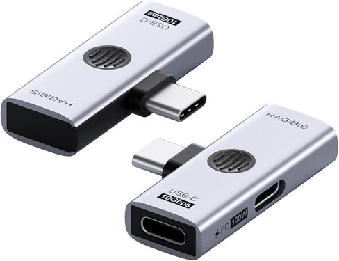 موزع Hagibis USB-C مع شحن سريع 100 وات و10 جيجابت في الثانية USB 3.2، ومحول OTG 2 في 1 لأجهزة iPhone 16/15 Pro Max وiPad Pro وMacBook وRog Ally وSteam Deck وQuest 3 2 (TUA08 USB + PD) in Kuwait