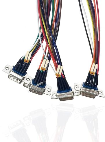 Lsgoodcare 4Pcs RS232 DB9 Connector Serial VGA 9 Pin Female 2 Rows Solder Type Plug D-SUB Male Plug Socket Connector with 11.81Inch Wire ﻿ (Male Female) in Saudi Arabia