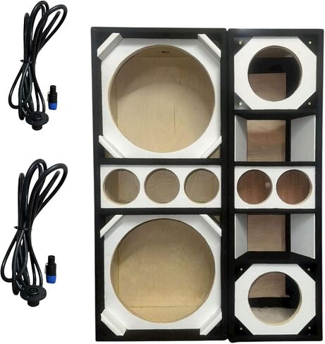 12" Brazilian Style Chuchera Speaker Box for Two 12" Speakers & Three 4" Tweeters Vented Enclosure for Car and One 2 Driver 2LA 2 Tweeter Box in Saudi Arabia