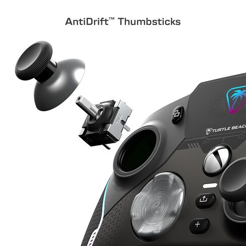 وحدة تحكم الألعاب الذكية اللاسلكية القابلة لإعادة الشحن عالية الأداء من Turtle Beach Stealth: Xbox Series X|S، وXbox One، والكمبيوتر الشخصي، وقاعدة شحن للهاتف المحمول، وإضاءة RGB، وأزرار قابلة لإعادة التعيين، وبلوتوث (متجدد) in Saudi Arabia