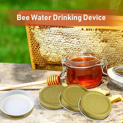 BESPORTBLE Bee Water Dispenser: 8pcs Fittings Bee's Beehive Entrance Feeder Tool Bee Feeding Equipment Bee Water Feeding Tool Bee Feeders Bee Water Feeder Top Metal in Saudi Arabia