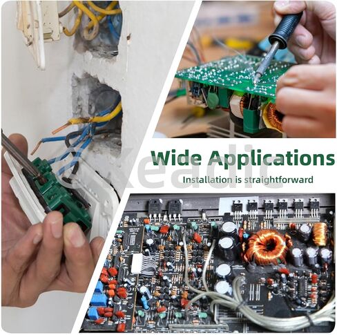 Keadic 25 Pcs Toroid Magnetic Core Inductor Copper Wire Wind Wound Assortment Kit, Inductance Coil Perfect for Transformers DIY Circuit Board（ 22UH-5A 47UH-3.8A 220UH-1.96A 330UH-1.96A 100UH-2.8A ） in Saudi Arabia