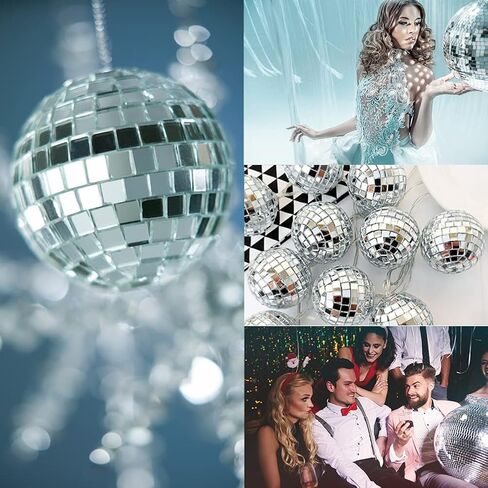 OTYMIOW 2250PCS Disco Tiles Self Adhesive Disco Ball Tiles, 10 x 10 MM Disco Stickers Sheet Disco Ball Stickers Disco Mirror Tiles Mosaic Mirror Tiles Mirror Squares Self Adhesive Mosaic Tiles for DIY in Kuwait