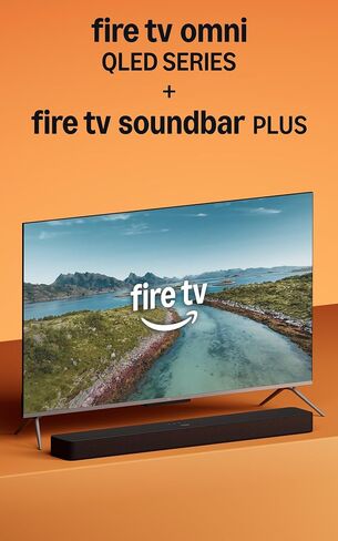 Amazon Fire TV 50" Omni QLED Series (newest model) with Fire TV Soundbar Plus in Saudi Arabia
