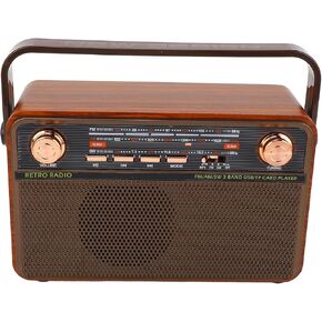 راديو FM رقمي محمول، مكبر صوت مع نطاقات AM FM SW، تشغيل بطاقة USB SD، هوائي تلسكوبي طويل، عمر بطارية 6H، لحديقة الحمام (قابس الولايات المتحدة) in Kuwait