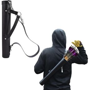 Handmade Genuine Cowhide Leather Archery Arrow Quiver with Adjustable Strap Durable Rustic Design for Hunting and Target Practice in Saudi Arabia