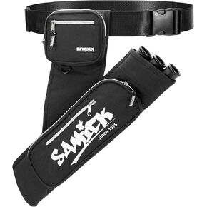 Archery Arrow Quiver - Adjustable Waist Hanged Quiver with 3 Removable Tubes & Pockets for Archery Arrows Case & Equipment - Ideal for Hunting & Target Practice - Right Handed Only in Saudi Arabia