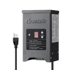 DEWENWILS 120W Low Voltage Landscape Transformer, Outdoor Transformer with Timer and Photocell Sensor, 120V AC to 12V AC, Weatherproof, for LED Lighting, Spotlight, Pathway Light, ETL Listed in Kuwait