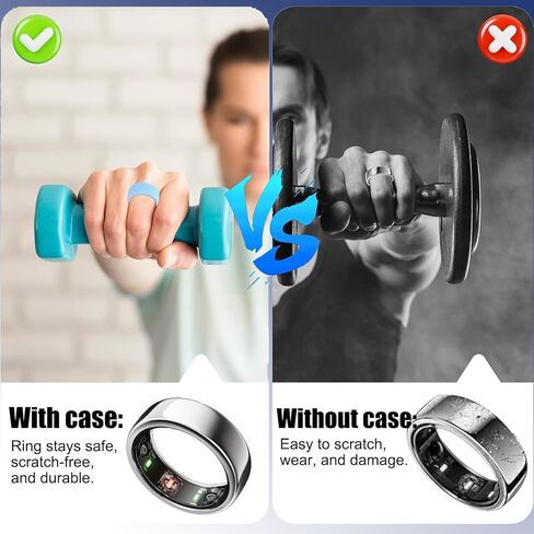 10 عبوات من الأغطية الحلقية المتوافقة مع Oura Ring Gen 4/4 سيراميك، الجيل 3، حافظة حماية من السيليكون المرن المضاد للخدش للرجال والنساء أثناء ممارسة التمارين الرياضية في صالة الألعاب الرياضية، مقاسات S (5,6,7,8,9)، متعدد الألوان in Kuwait