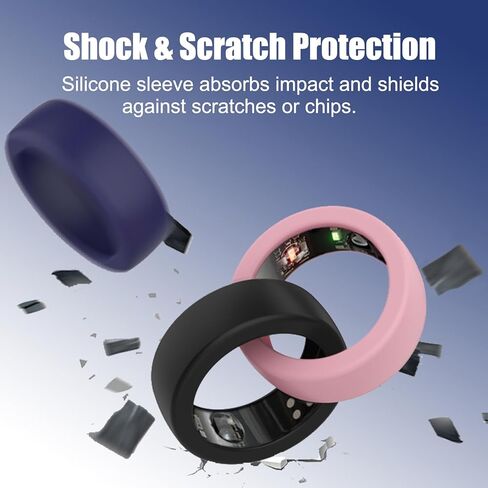 10 عبوات من الأغطية الحلقية المتوافقة مع Oura Ring Gen 4/4 سيراميك، الجيل 3، حافظة حماية من السيليكون المرن المضاد للخدش للرجال والنساء أثناء ممارسة التمارين الرياضية في صالة الألعاب الرياضية، مقاسات S (5,6,7,8,9)، متعدد الألوان in Kuwait