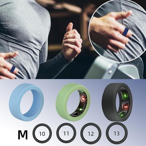 10 عبوات من الأغطية الحلقية المتوافقة مع Oura Ring Gen 4/4 سيراميك، الجيل 3، حافظة حماية من السيليكون المرن المضاد للخدش للرجال والنساء أثناء ممارسة التمارين الرياضية في صالة الألعاب الرياضية، مقاسات S (5,6,7,8,9)، متعدد الألوان in Kuwait