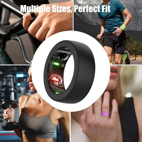 10 عبوات من الأغطية الحلقية المتوافقة مع Oura Ring Gen 4/4 سيراميك، الجيل 3، حافظة حماية من السيليكون المرن المضاد للخدش للرجال والنساء أثناء ممارسة التمارين الرياضية في صالة الألعاب الرياضية، مقاسات S (5,6,7,8,9)، متعدد الألوان in Kuwait