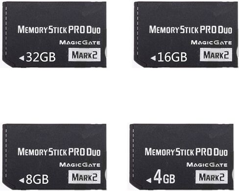 Memory Stick,Memory Game Cards 4GB/8GB/16GB/32GB Fit for PSP1000/2000/3000 Stick Pro MS PRO Duo Card Gaming Accessories in Kuwait