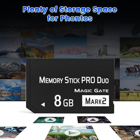 MS 8GB Memory Stick Pro Duo Mark2، بطاقة ذاكرة ثنائية عالية السرعة 8 جيجا بايت متوافقة مع بطاقات ذاكرة PSP in Kuwait