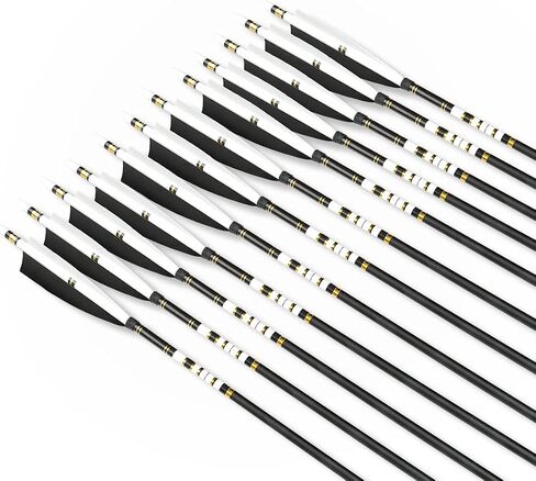 PMZ Archery 31" Mix Carbon Arrow 6pcs&12pcs for Hunting Recurve Bow in Saudi Arabia