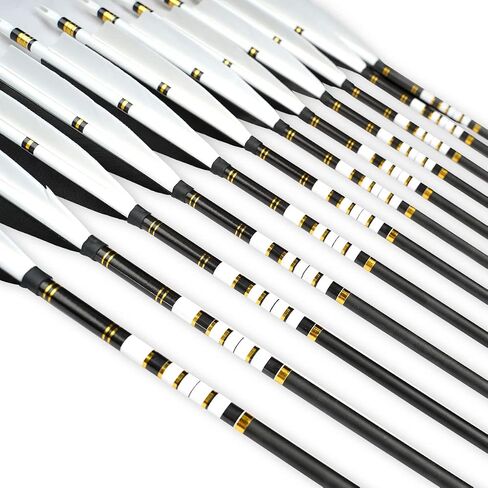 PMZ Archery 31" Mix Carbon Arrow 6pcs&12pcs for Hunting Recurve Bow in Saudi Arabia