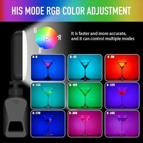 Selfie Light with Power Bank & RGB & 3 Light Modes, 91 LEDs 96+ CRI Studio Lighting, 2000mAh Portable Fill Light Clip-On with 360° Rotation, Phone & Camera Clip for TikTok YouTube Content Creators in Saudi Arabia