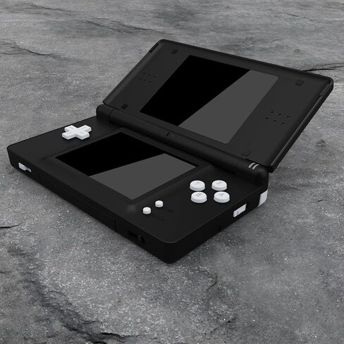eXtremeRate Cherry Blossoms Pink Replacement Full Housing Shell Buttons + White Buttons for Nintendo DS Lite - Console NOT Included in Saudi Arabia