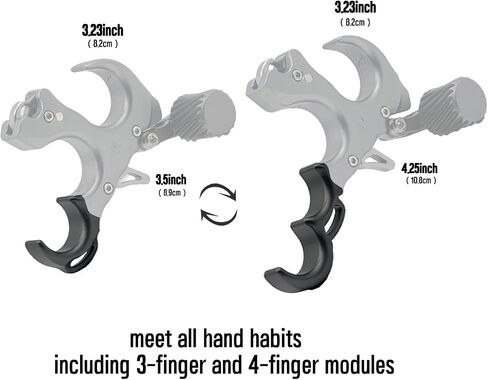 Bow Release for Compound Bow, Archery Release Trigger with Wrist Straps and Adjustment Wrench, Aluminum Alloy Compound Bow, 3/4 Finger Thumb Release Hold up to 200lbs in Saudi Arabia