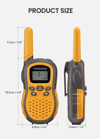 FOREDOM J388C Walkie Talkies for Kids 2 Pack Long Range with Flashlight - Pink in Kuwait