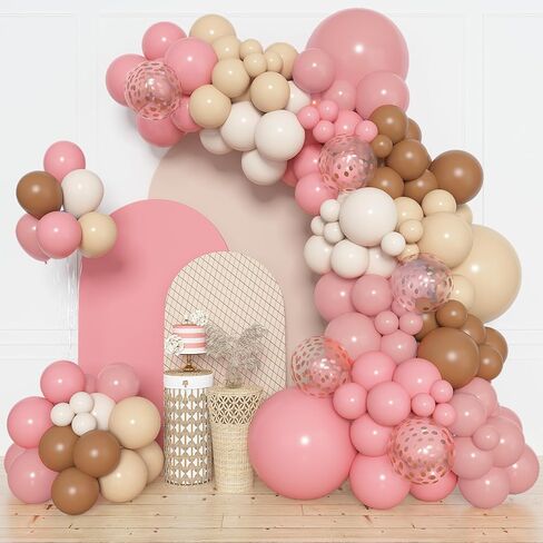 Amandir 168Pcs Unicorn Balloons Arch Garland Kit, Pink Purple Aqua Blue Confetti Latex Balloons for Unicorn Birthday Decorations for Girls Wedding Baby Shower Party Supplies in Kuwait
