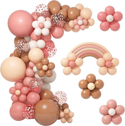 Amandir 168Pcs Unicorn Balloons Arch Garland Kit, Pink Purple Aqua Blue Confetti Latex Balloons for Unicorn Birthday Decorations for Girls Wedding Baby Shower Party Supplies in Kuwait
