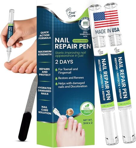 مجموعة معالجة فطريات أظافر القدم بقوة إضافية - نقع القدم، قلم إصلاح الأظافر وبلسم شجرة الشاي - مجموعة العناية بالقدم، حل رائع للقدم ذات الرائحة الكريهة، قدم الرياضي، الأظافر المتشققة والفطرية المتغيرة اللون - صنع في الولايات المتحدة الأمريكية in Kuwait