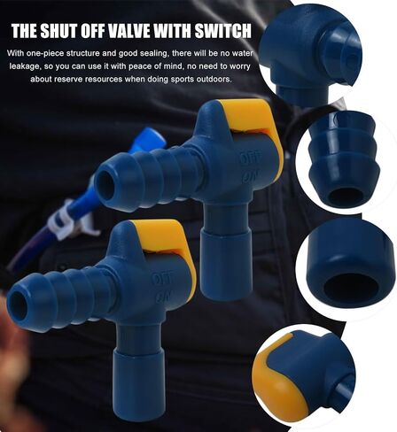 Homesweet 8-Pack Bite Valve Replacement Mouthpieces for Camelbak and Most Brands, with 2 Shutoff Valve and Tube O-Ring for Hydration Bladder and Backpack Water Reservoir in Saudi Arabia