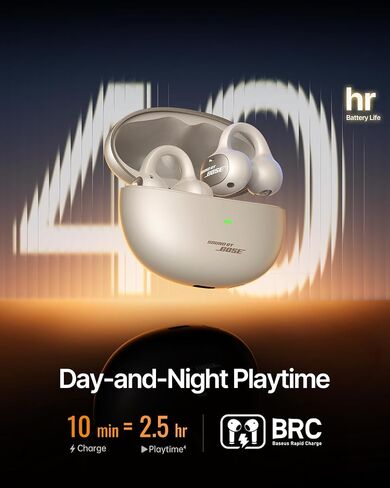 Baseus Inspire XC1 Open Ear Clip-On Earbuds, Sound by Bose, Dolby Audio, Adaptive Tunning Sound, Hybrid 2-Way Driver, Zero-Sense Air Cushion, 4-Mic Adaptive Clear Calls, IP66 Waterproof, 40H Playtime in Saudi Arabia